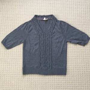 Anthropologie Moth Short-Sleeved Sweater, Womens M